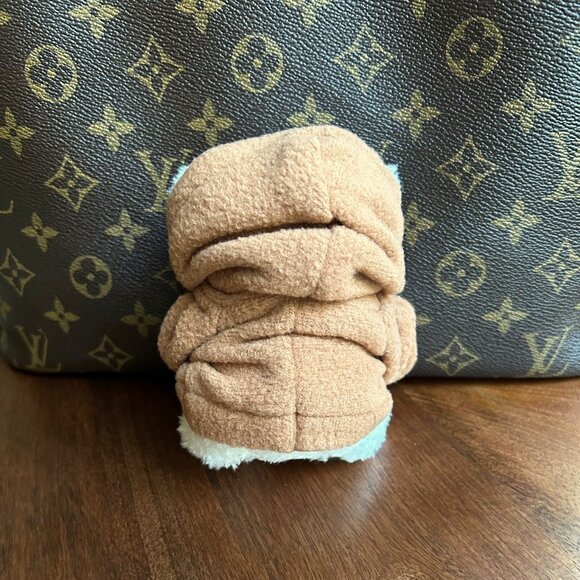 New TEDDY BEAR HOODIE Bag Charm White and Brown🧸 - Picture 7 of 7